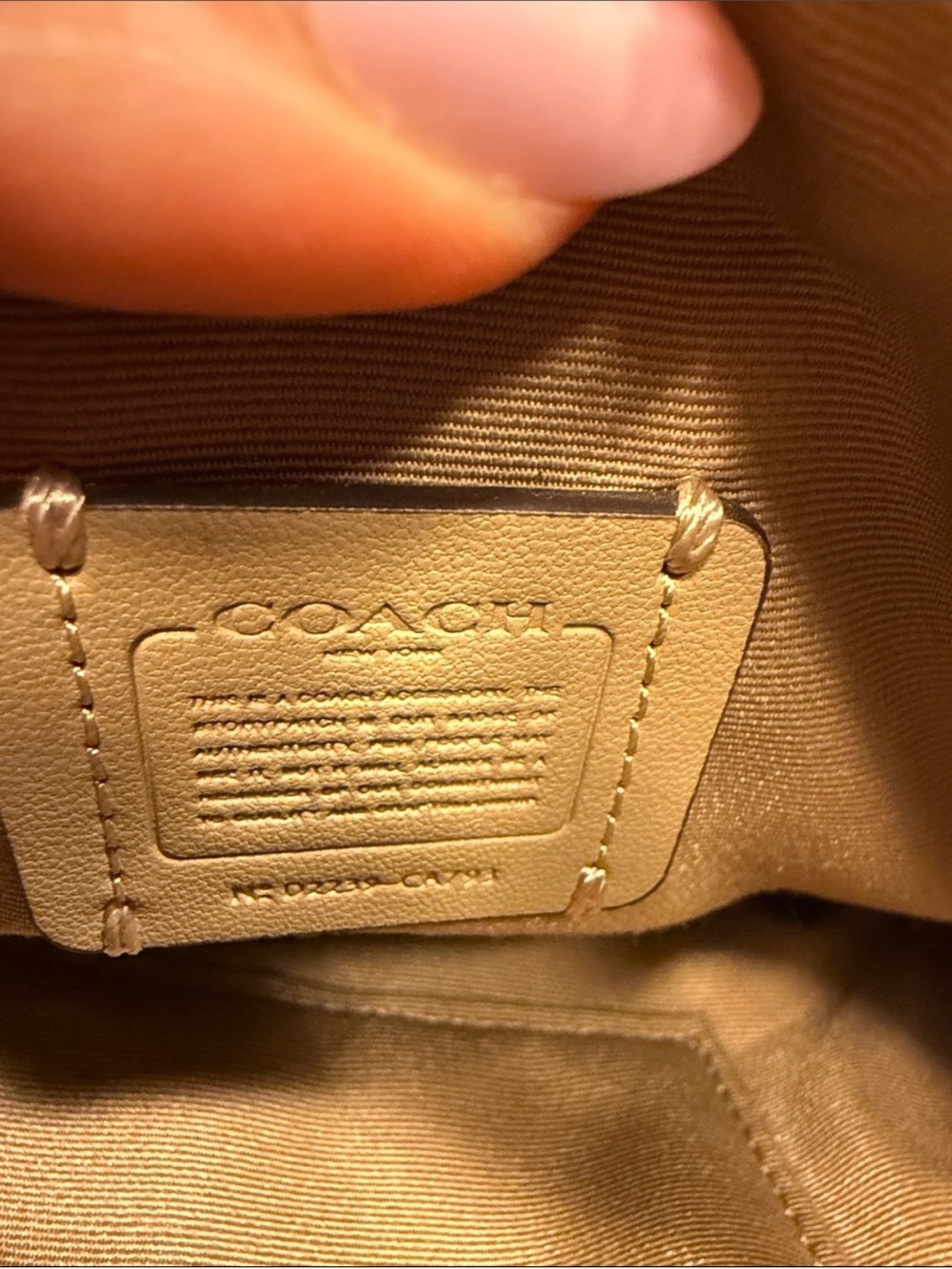 Coach Mini Gallery Crossbody Bag in white with a stripe heart print. - Picture 11 of 11